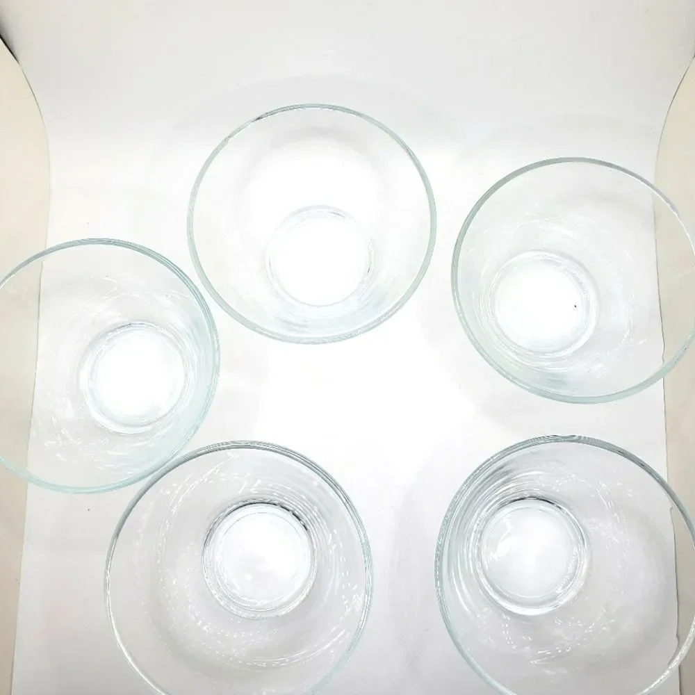 Dessert salsa appetizer glass stackable bowls set of 5